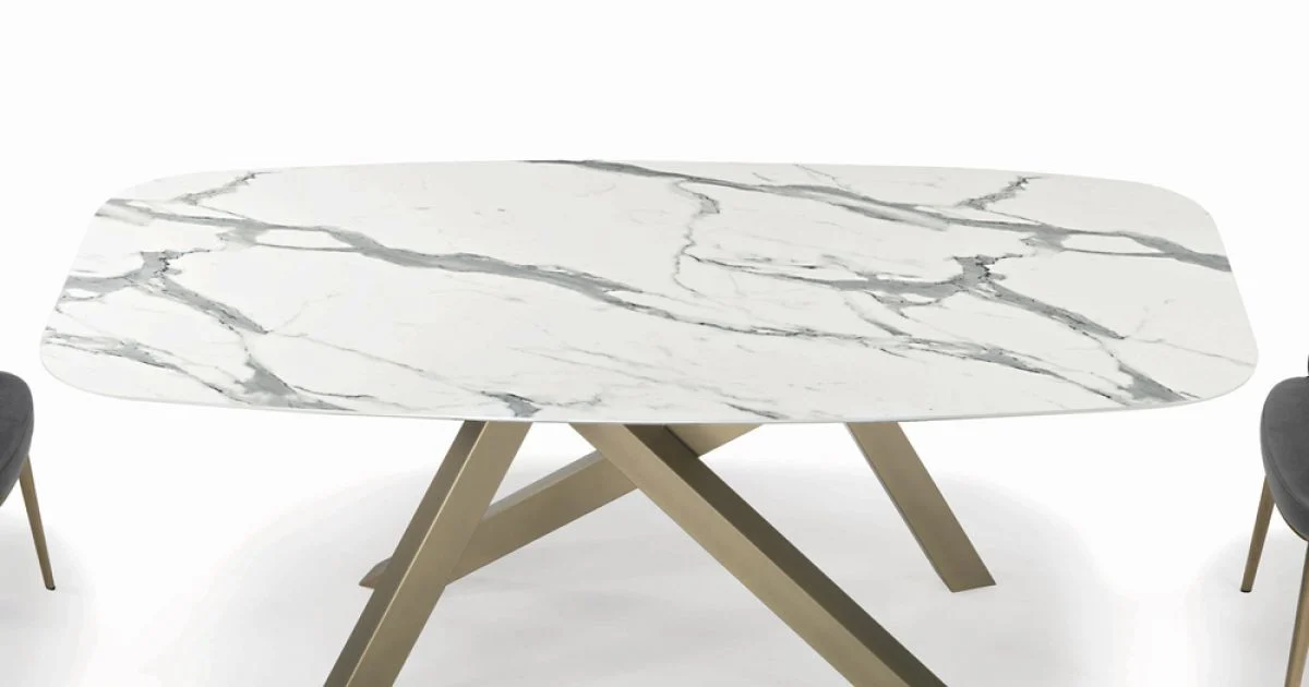 Tavolo Fisso a Botte con Piano in Laminato Made in Italy - Settimmio