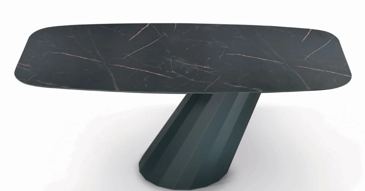 Tavolo Fisso con Piano a Botte in Laminato Made in Italy - Pantaloni