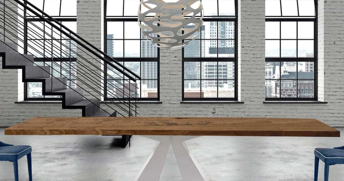 Tavolo in Legno Allungabile fino a 300 cm Moderno Made in Italy - Dalmata