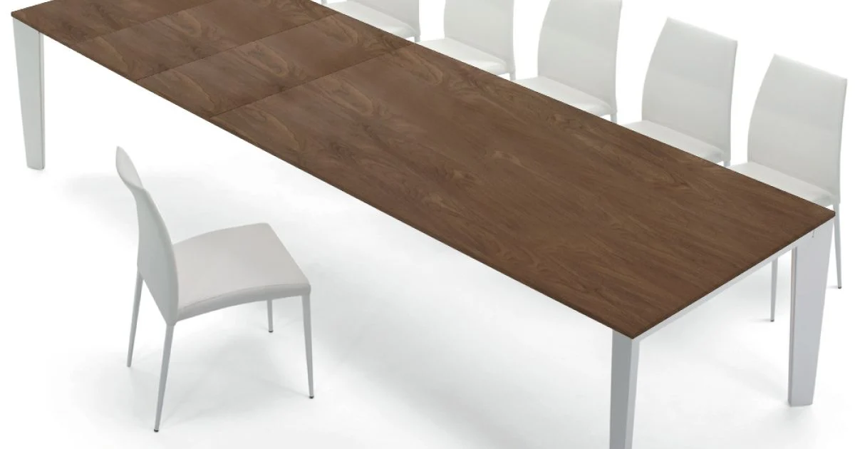 Tavolo in Legno Impiallacciato Allungabile fino a 325 cm Made in Italy – Settanta
