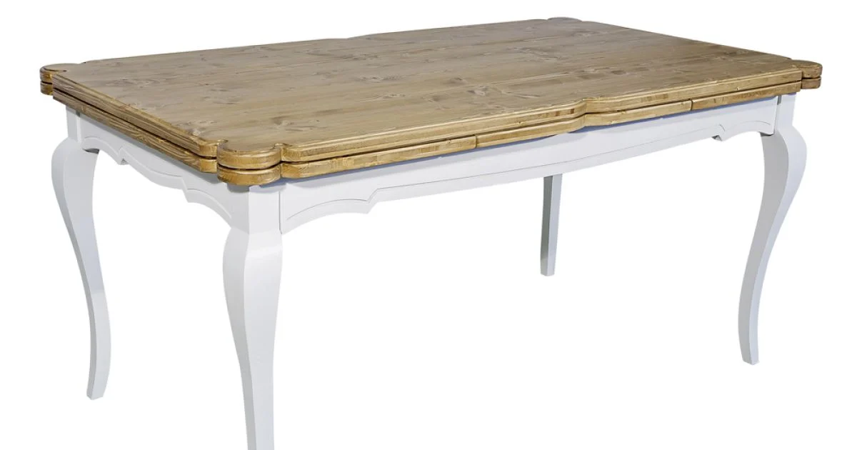 Tavolo Indoor Allungabile in Abete con Angoli Sagomati Made in Italy – Faramir
