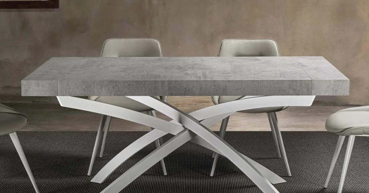 Tavolo per Sala da Pranzo in Legno Nobilitato Allungabile Fino a 280 cm - Lukas