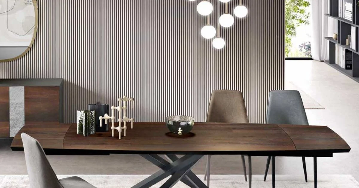 Tavolo Pranzo Allungabile Fino a 300 cm in Rovere Made in Italy - Antonino