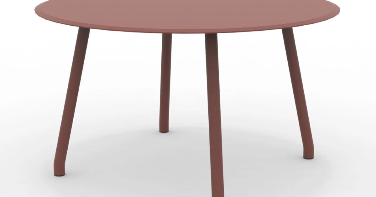 Tavolo Rotondo 130 cm da Esterno in Alluminio di Diverse Finiture - Risplendente