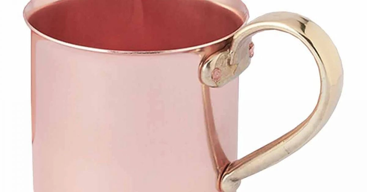 Tazze in Rame Lucido con Manico Ottone 6 Pezzi Made in Italy - Giambattista