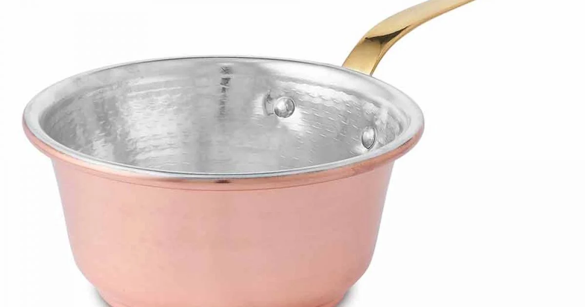 Tegame in Rame Stagnato a Mano Conico e Manico Made in Italy 19 cm - Mariassunta