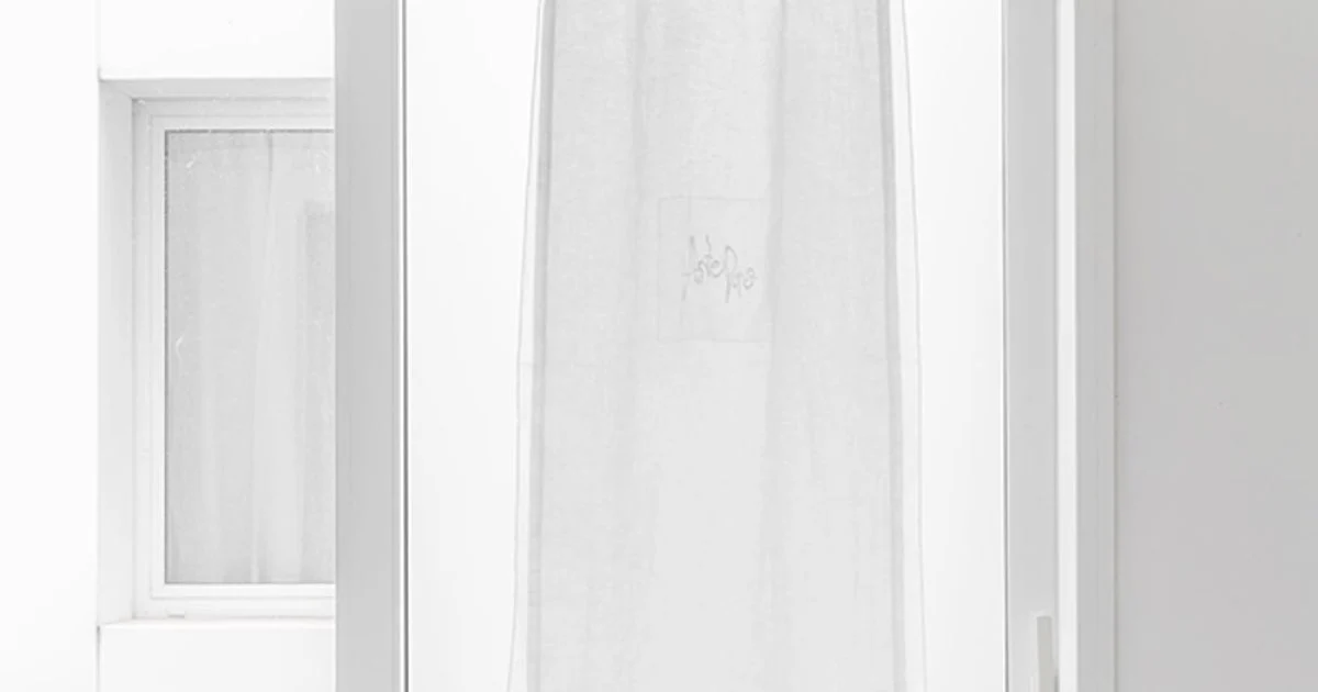 Tenda a Vetro con Garza di Lino e Organza Bianca Design Elegante - Tapioca
