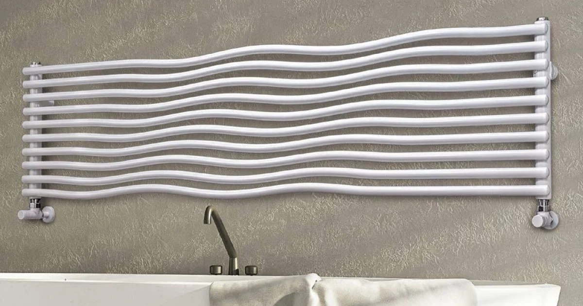 Termoarredo Idraulico con Elementi Orizzontali Curvati Made in Italy - Zucchero