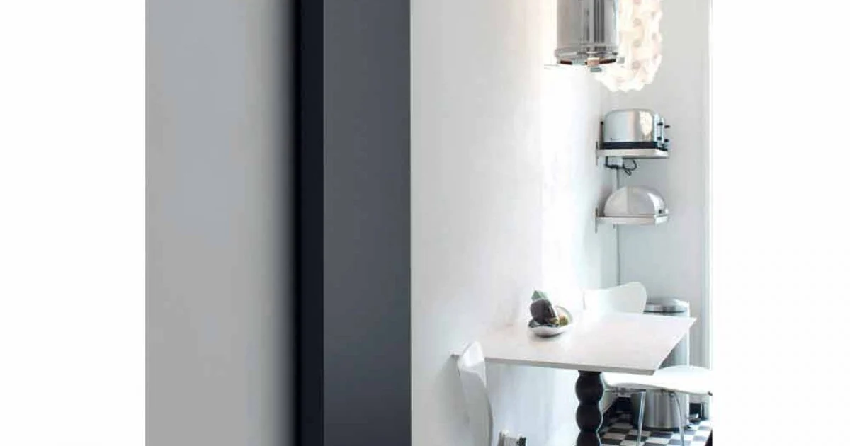 Termoarredo idraulico verticale, cover in acciaio, Scirocco H Light