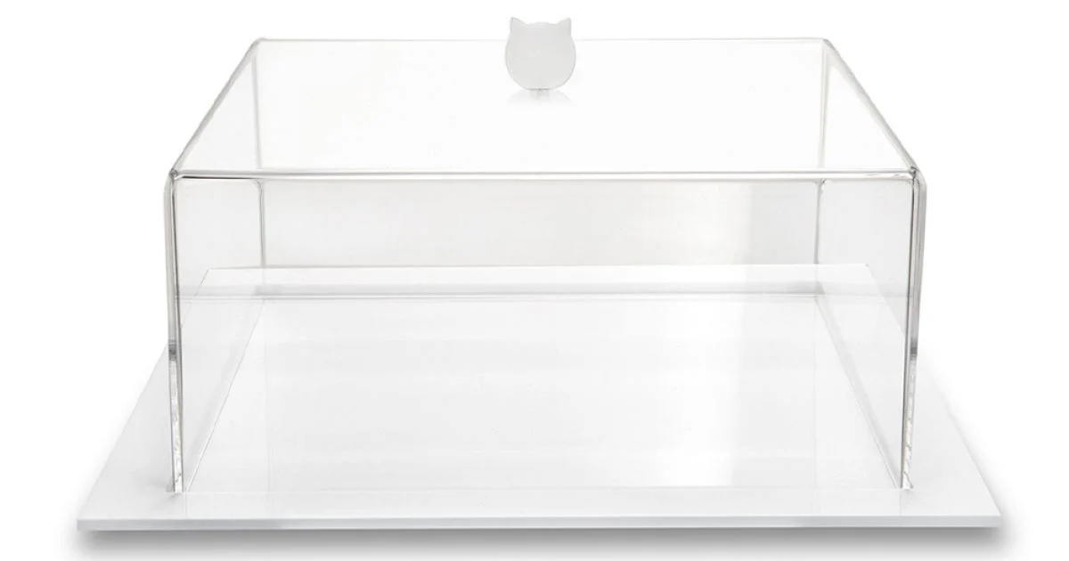 Tortiera Quadrata Plexiglass Trasparente Made in Italy 2 Misure - Crotone
