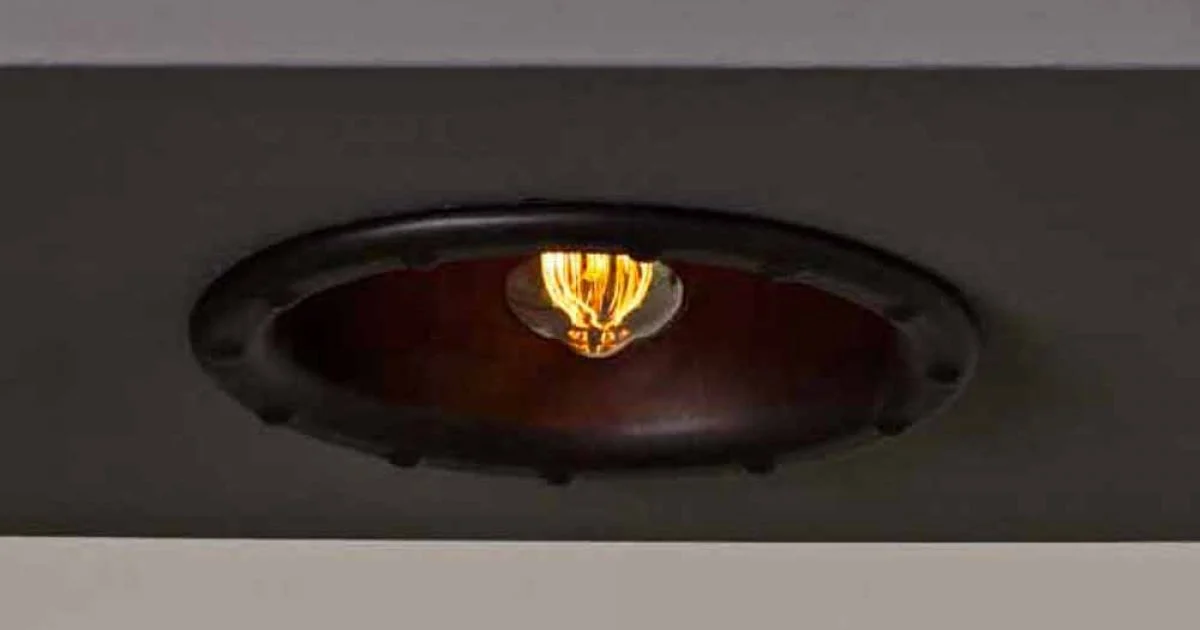 Toscot Battersea faro ad incasso grande Ø22,5 cm made in Toscana