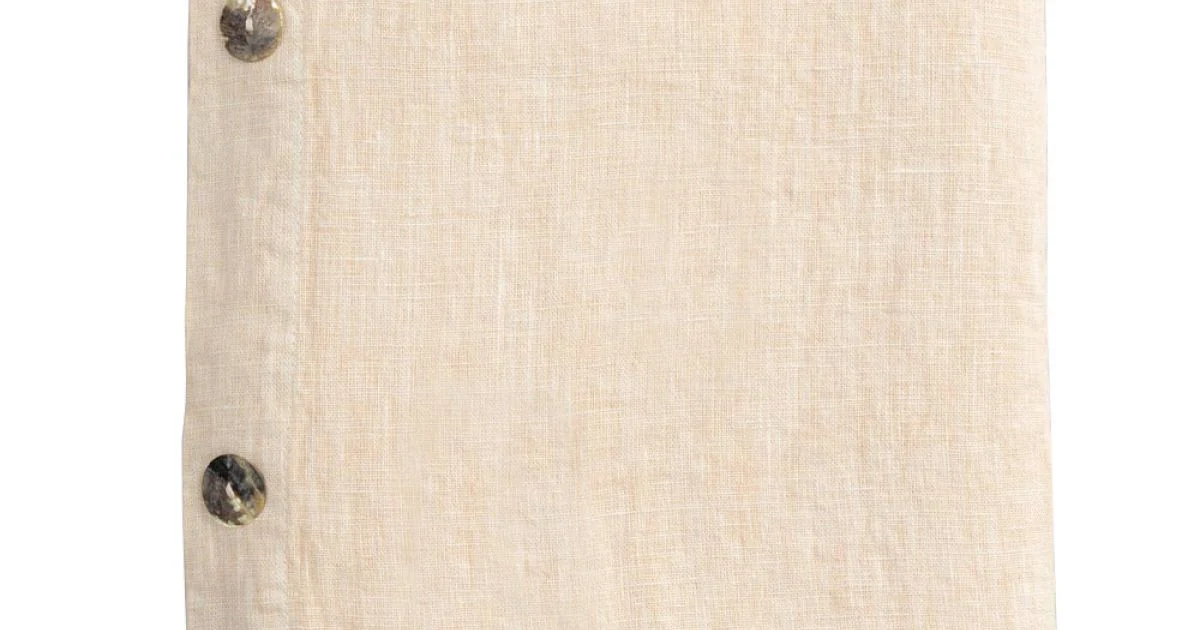 Tovaglia Componibile in Lino Colorato con Asole e 10 Bottoni - Mediterranea