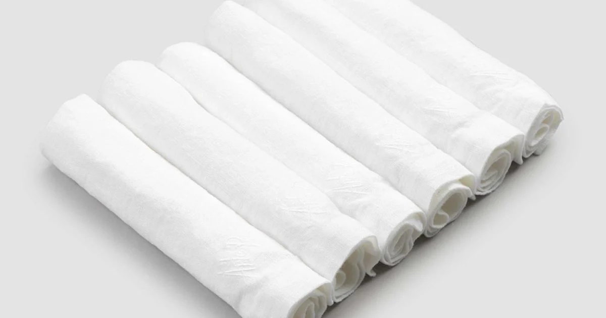 Tovaglioli da Tavola 6 Pezzi di Design Raffinato Realizzati in Italia - Virtu