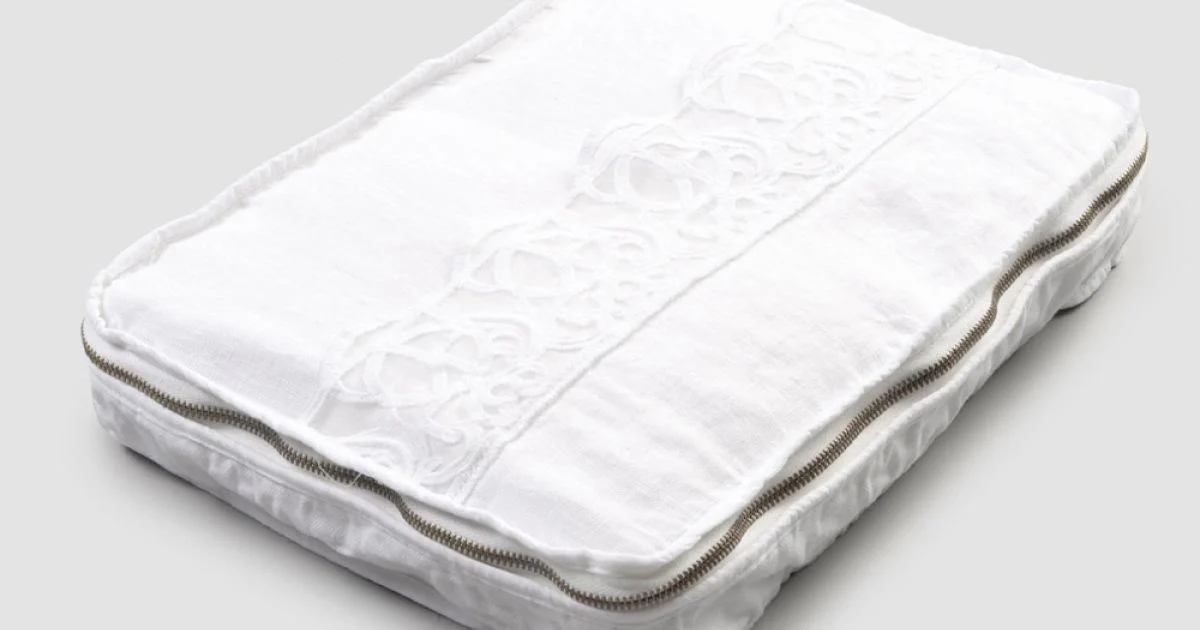 Trousse Grande da Viaggio in Lino con Pizzo Sinergia di Lusso Italiano - Randall