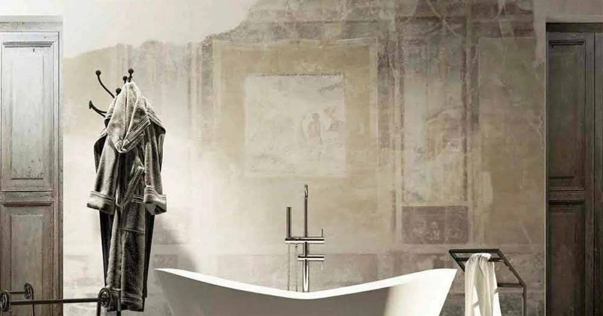 Vasca da bagno freestanding Ragusa, design moderno, made in Italy
