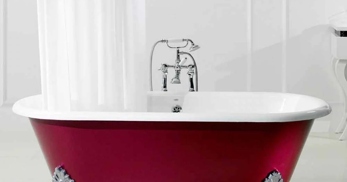 Vasca da bagno freestanding in ghisa con piedini vintage Hall