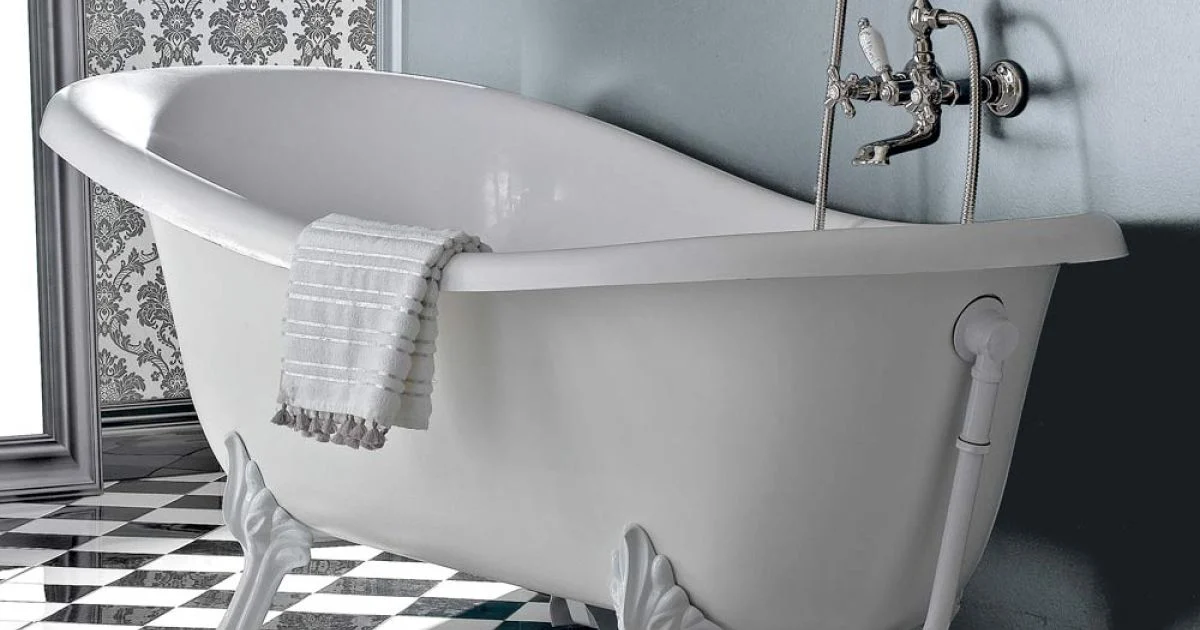 Vasca Freestanding in Acrilico Stile Vintage, Made in Italy – Tabea