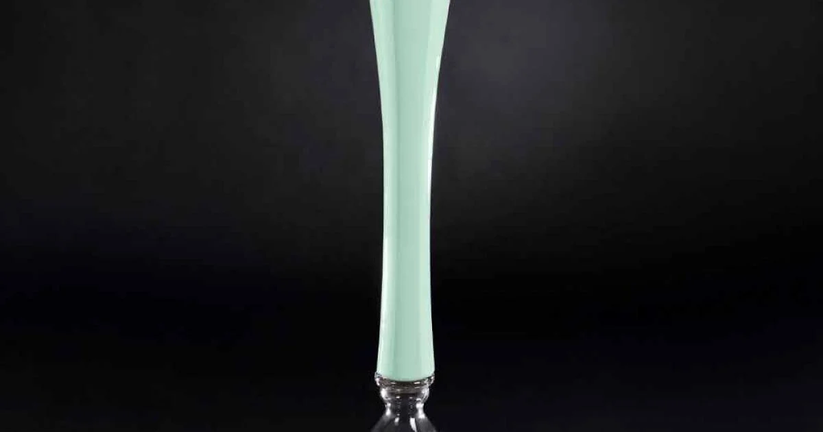 Vaso Alto Decorativo in Vetro Colorato Realizzato in Italia - Singapore