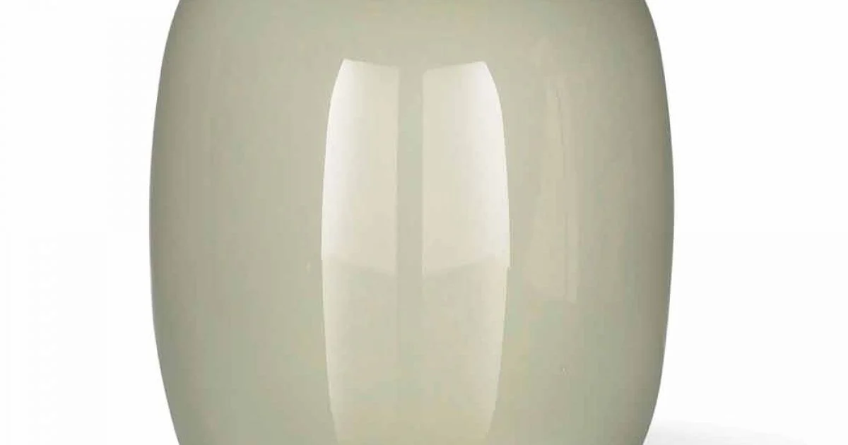 Vaso Artigianale in Vetro Lucido Bianco o Grigio Realizzato in Italia - Malindi