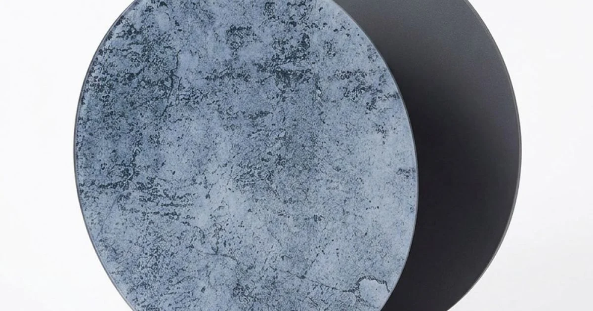 Vaso Circolare Grigio in Metacrilato Green Cast Made in Italy - Cloris