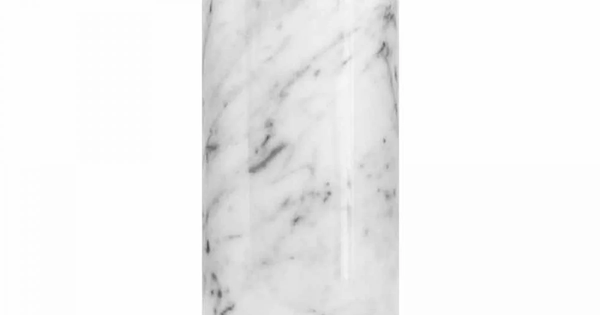 Vaso Decorativo in Marmo Bianco di Carrara di Design Made in Italy - Nevea
