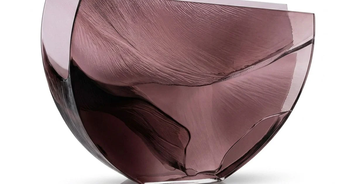 Vaso Decorativo Rosa Cipria in Metacrilato Stampato Made in Italy - Noctis