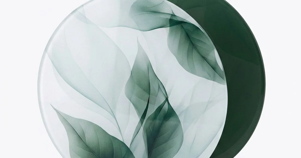 Vaso Decorativo Tondo in Metacrilato Green Cast Made in Italy - Viridis