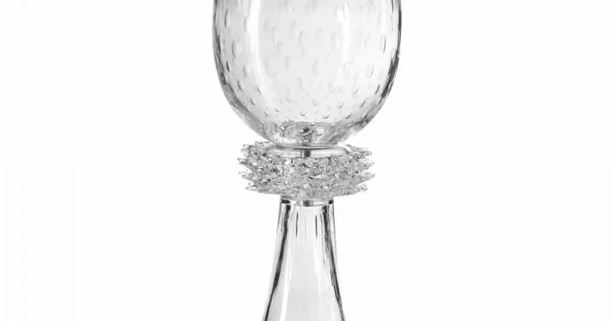 Vaso Elegante da Interno in Vetro Soffiato di Murano Made in Italy - Copernico