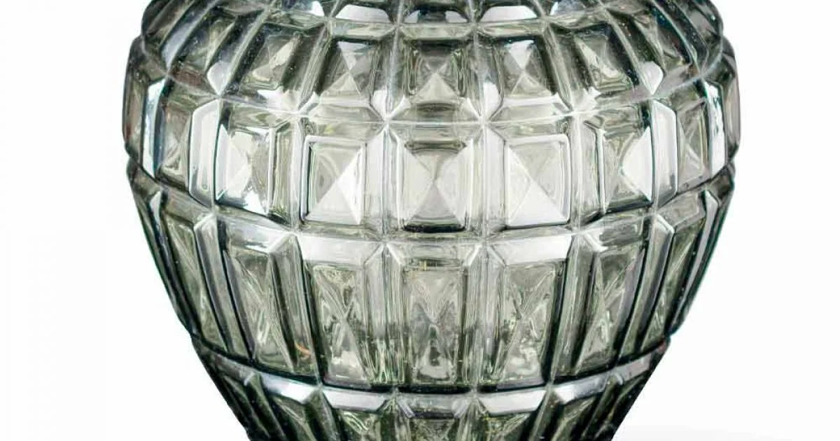 Vaso Elegante per Interni in Vetro Lavorato a Mano Made in Italy - Clarabella