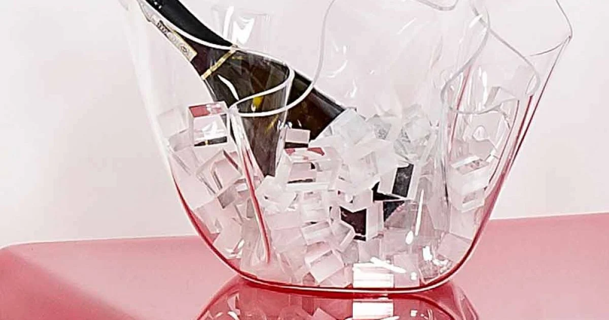 Vaso interno/esterno multiuso Pina trasparente, design moderno