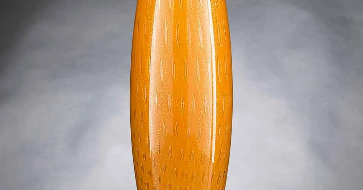 Vaso Ornamentale in Vetro Soffiato di Murano Colorato Made in Italy - Asper