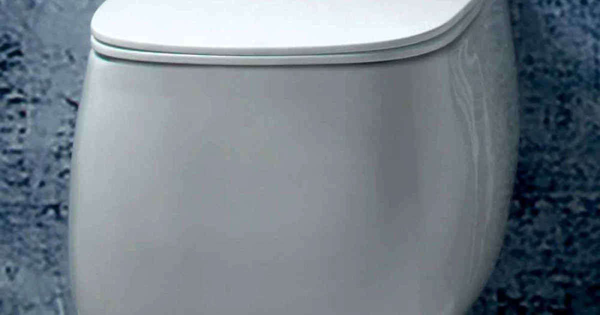 Vaso sospeso in ceramica bianca design moderno Gaiola, made in Italy