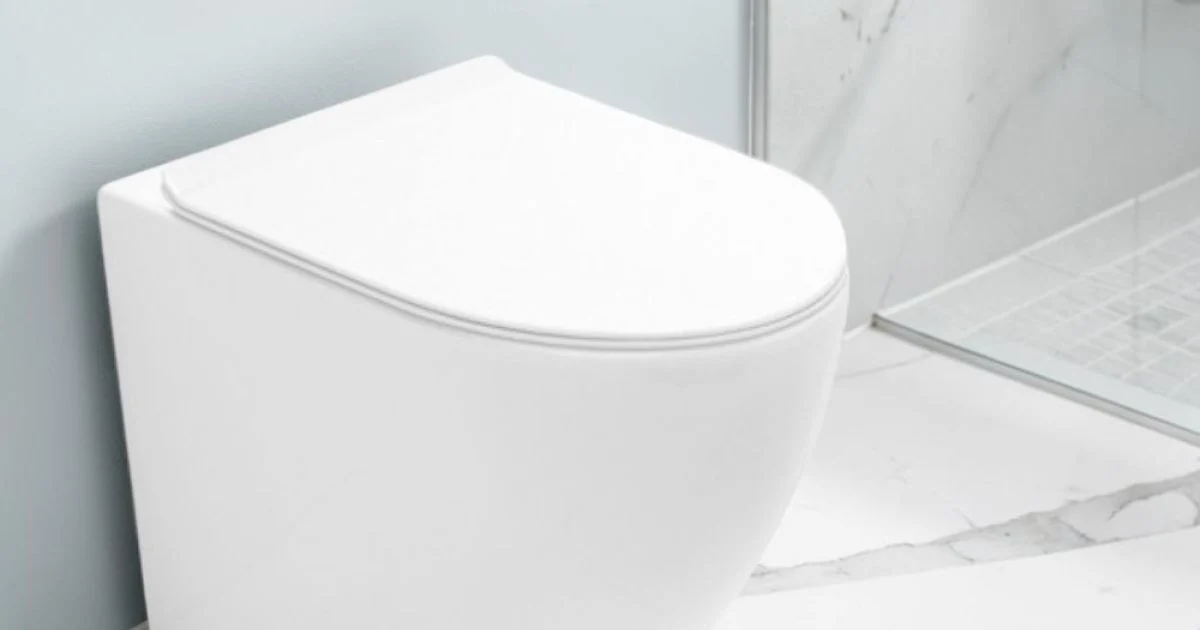 Vaso Wc a Terra Ciclonico con Sedile Soft Close in Ceramica Bianca - Aralia