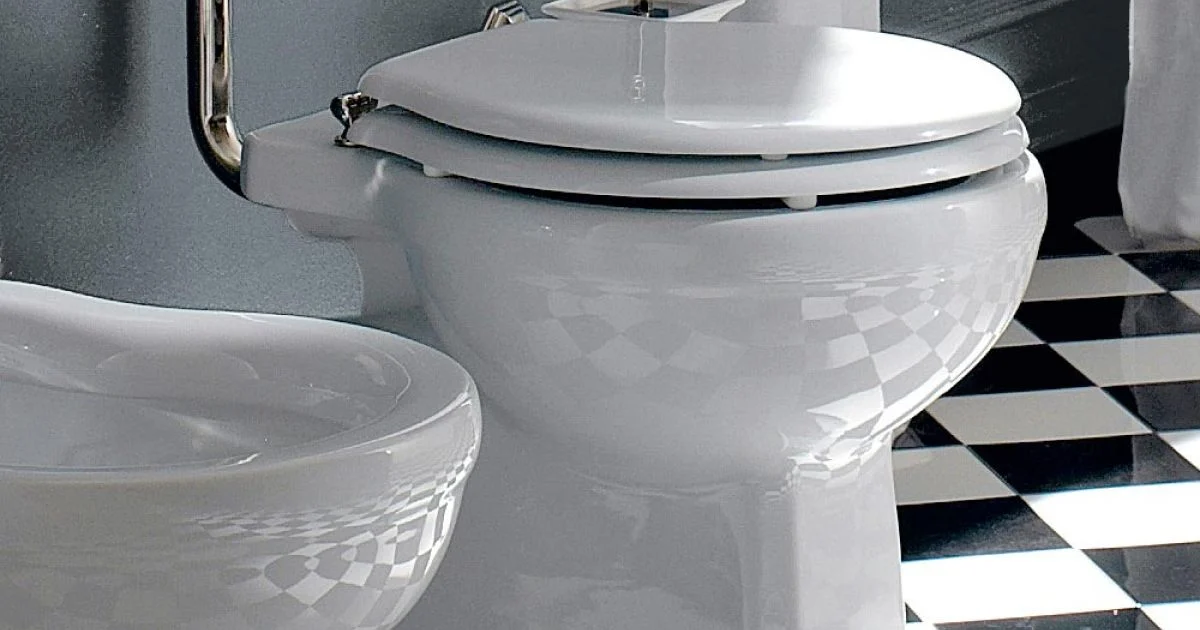 Vaso WC da Terra Vintage in Ceramica con Cassetta Made in Italy - Marwa