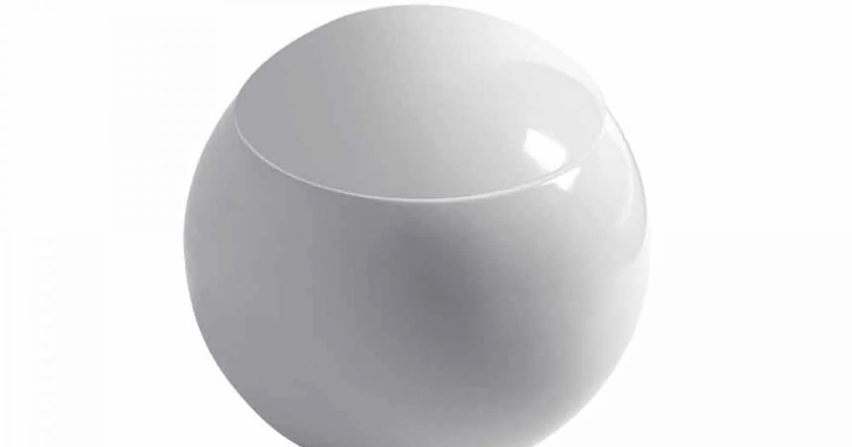 Vaso WC di Design a Sfera Fatto in Italia in Ceramica Fanna