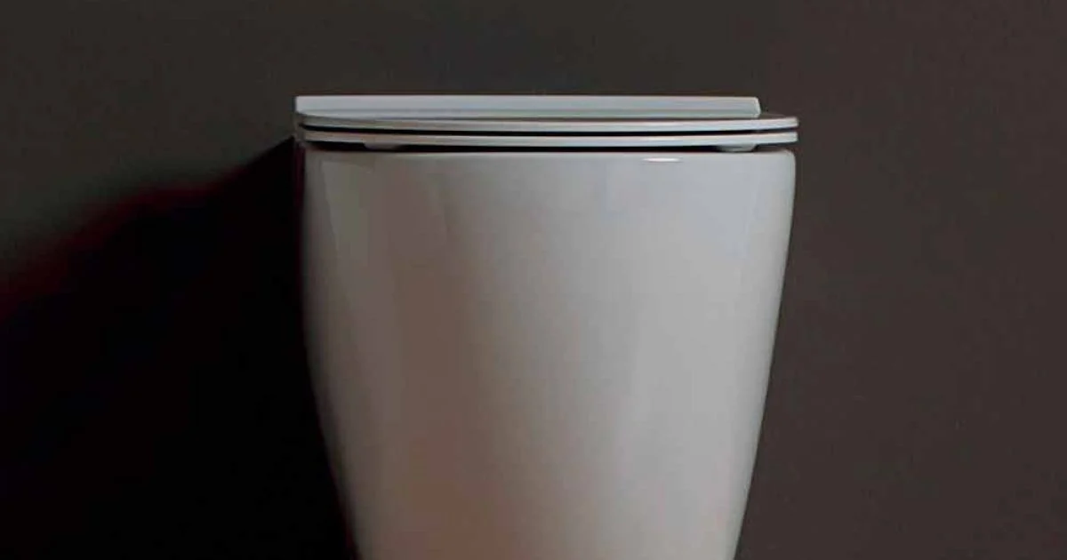 Vaso WC moderno in ceramica bianca Shine Square Rimless made in Italy