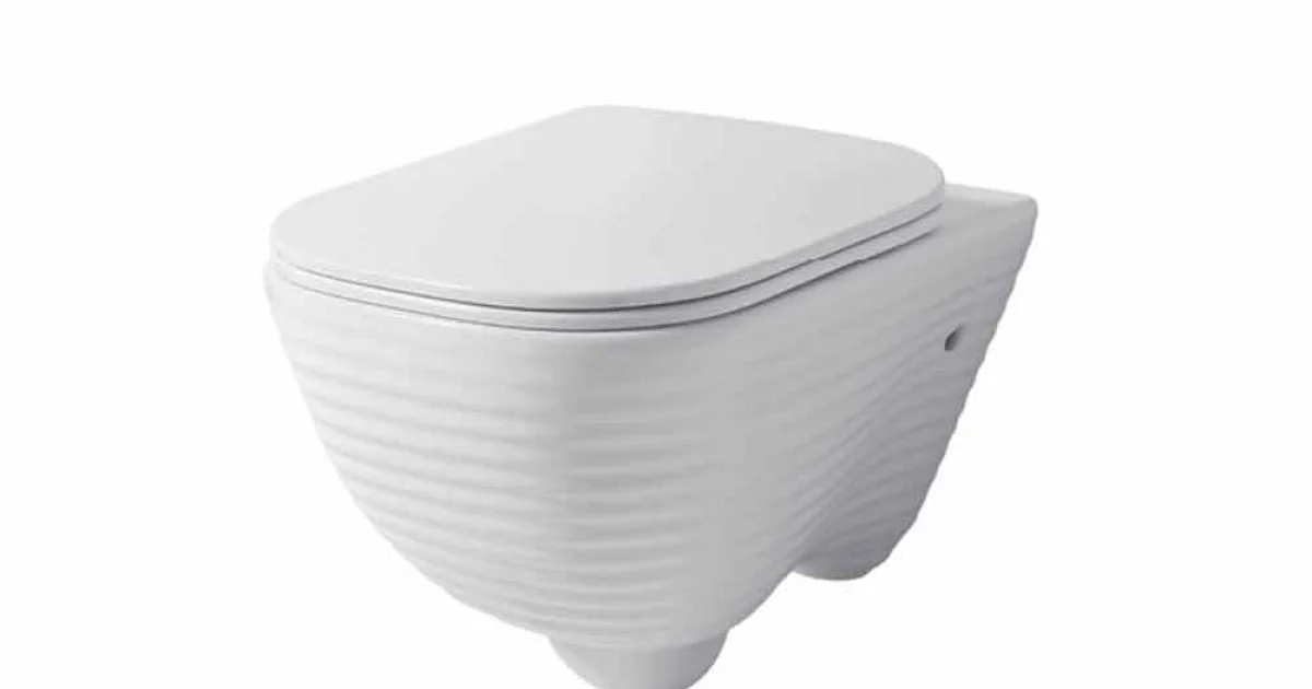 Vaso WC Moderno Sospeso in Ceramica Bianca o Colorata Trabia