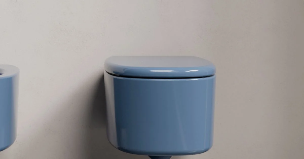 Vaso WC Sospeso in Ceramica di Diversi Colori Made in Italy - Ragazza