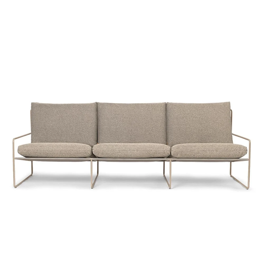 Divano 3 posti Desert - Cashmere/Sable Foncé