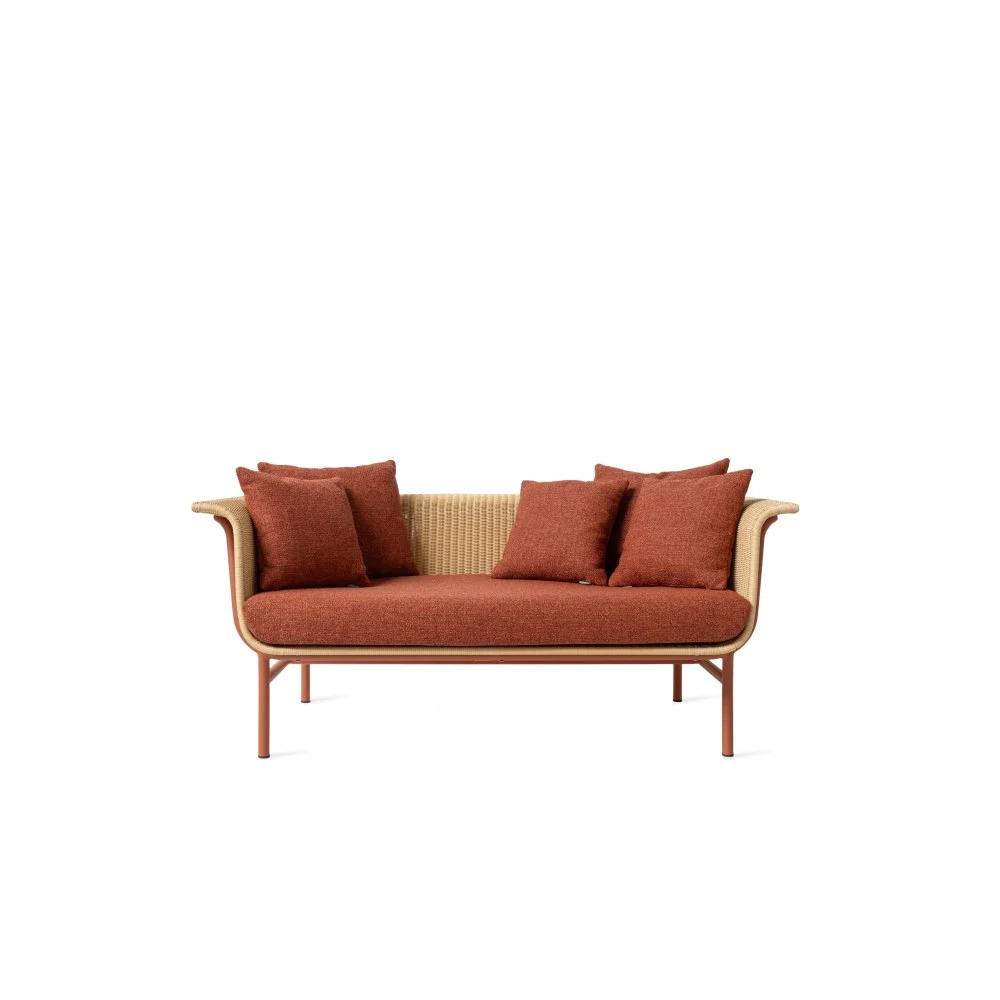 Divano a 2 posti Wicked Terracotta/naturale