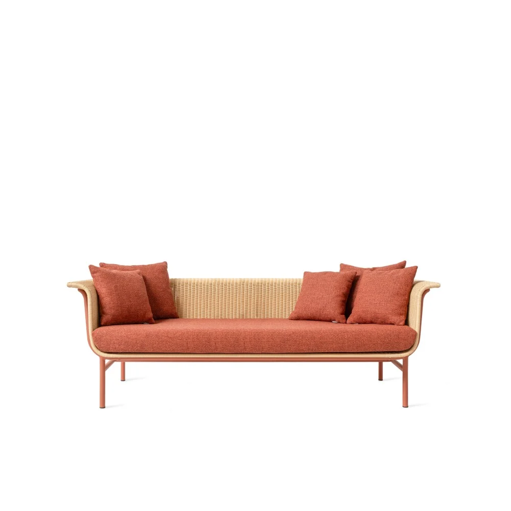Divano a 3 posti Wicked Terracotta / Naturale