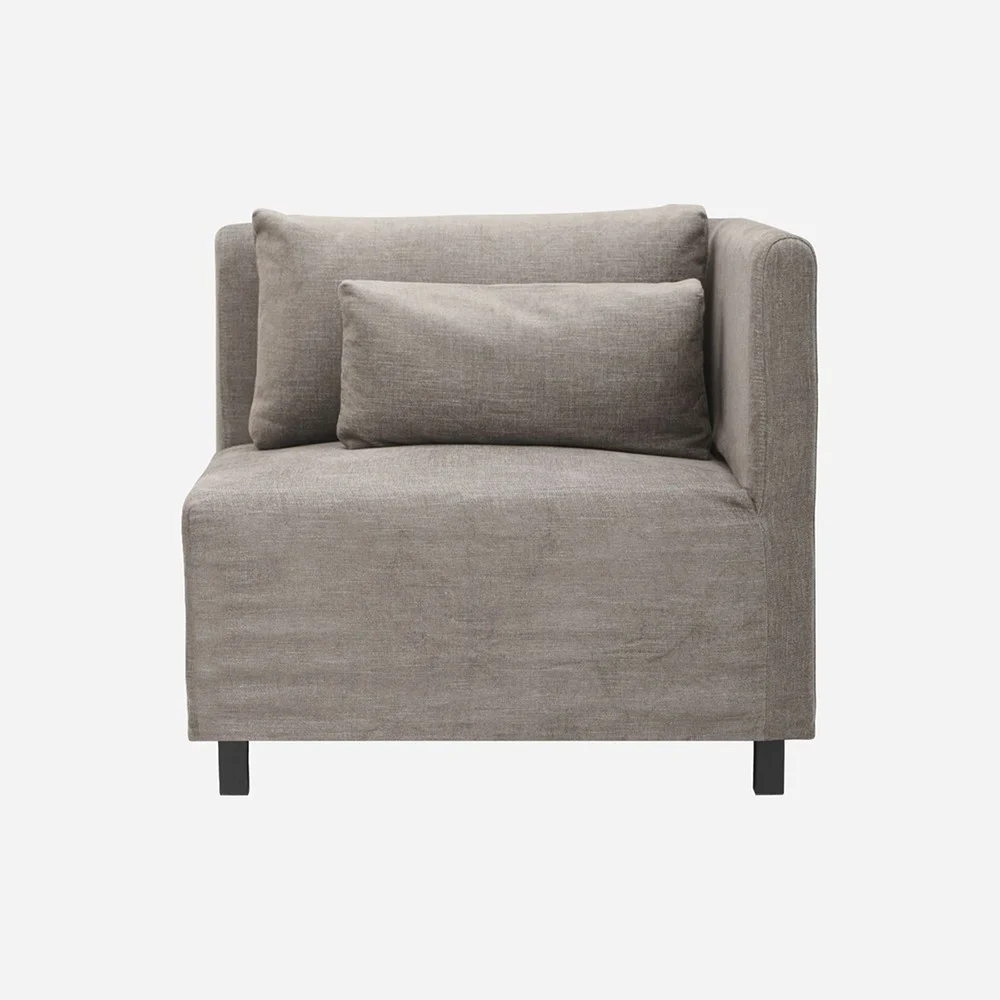 Divano angolare Hazel Night - Grigio/Marrone