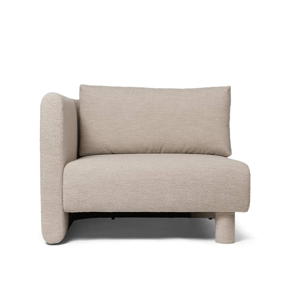 Divano Dase Bracciolo sinistro Soft Bouclé