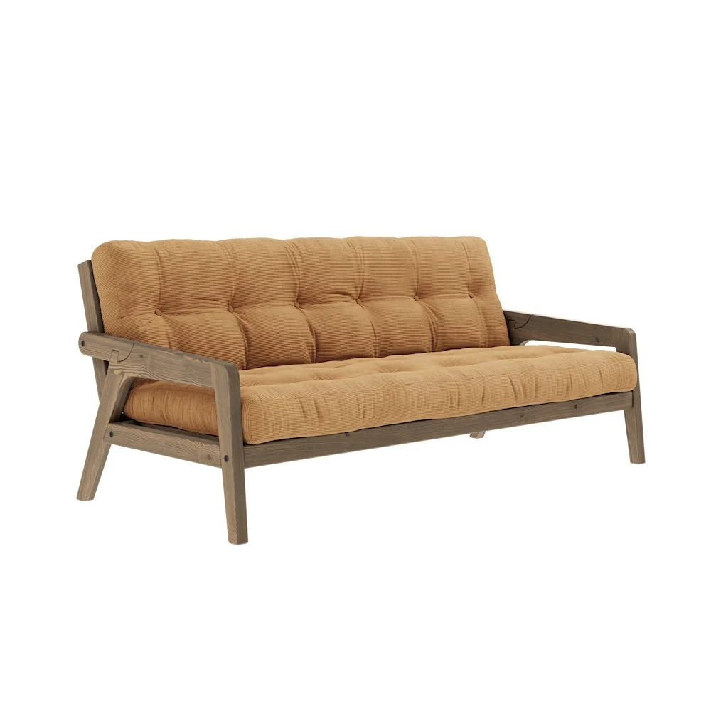 Divano-letto 3 posti Grab - 515 Fudge Brown