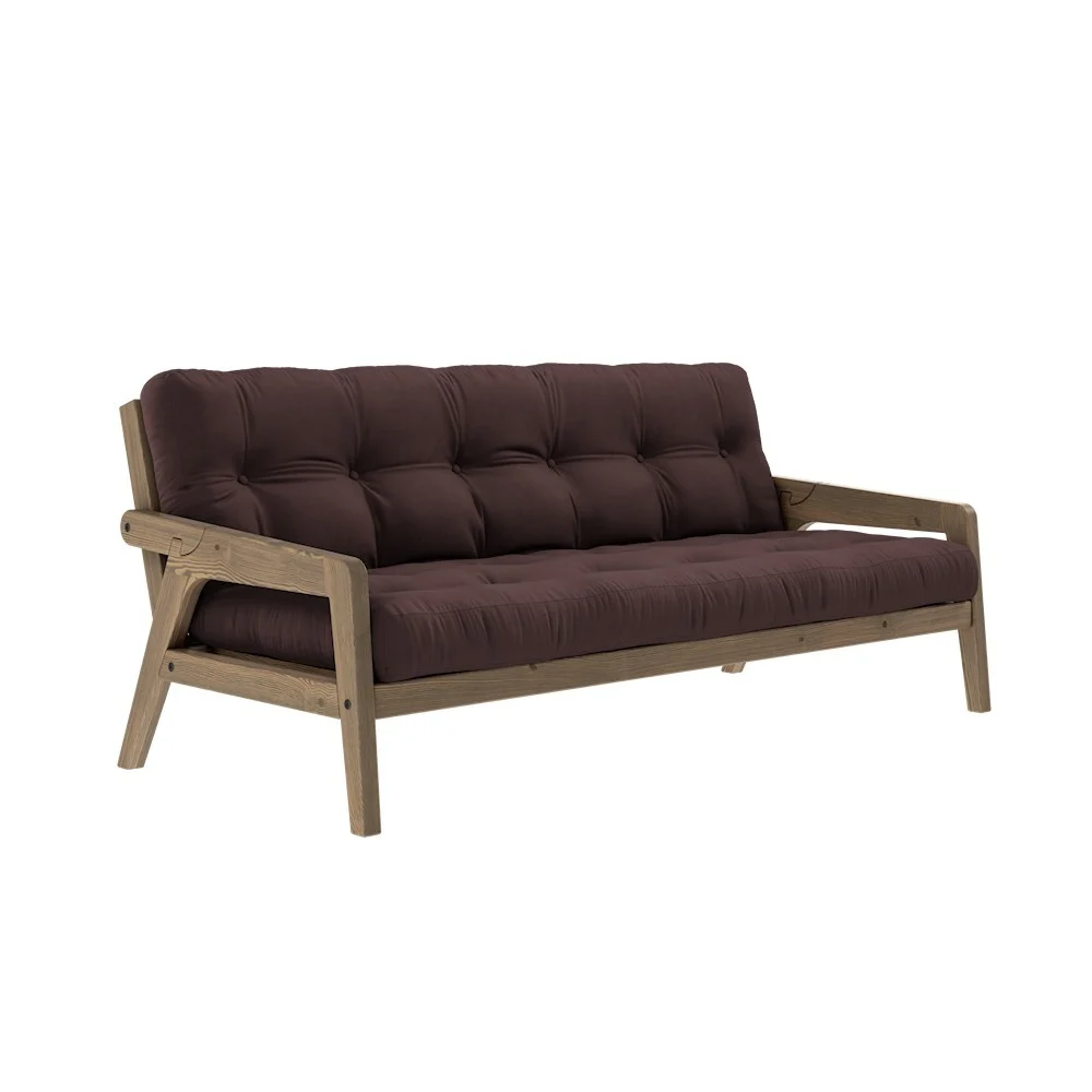 Divano letto 3 posti Grab - 715 Brown