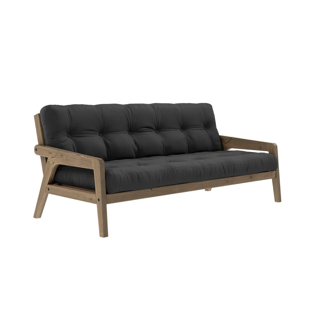 Divano letto 3 posti Grab - 734 Grigio scuro