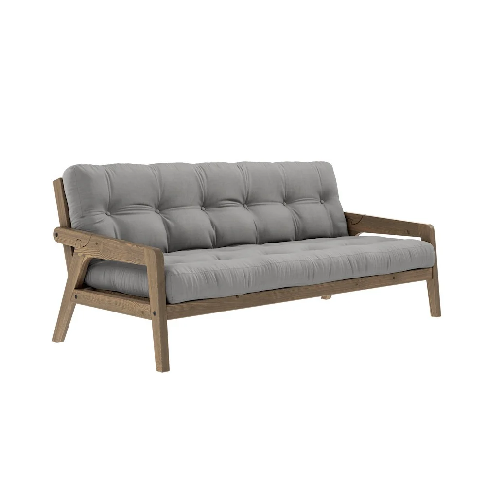 Divano letto 3 posti Grab - 746 Grigio