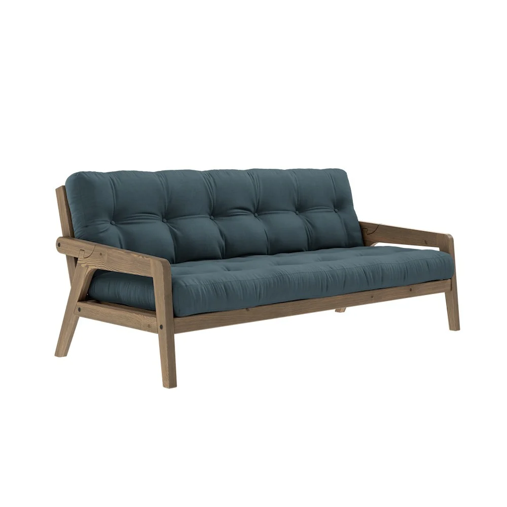 Divano letto 3 posti Grab - 757 blu petrolio