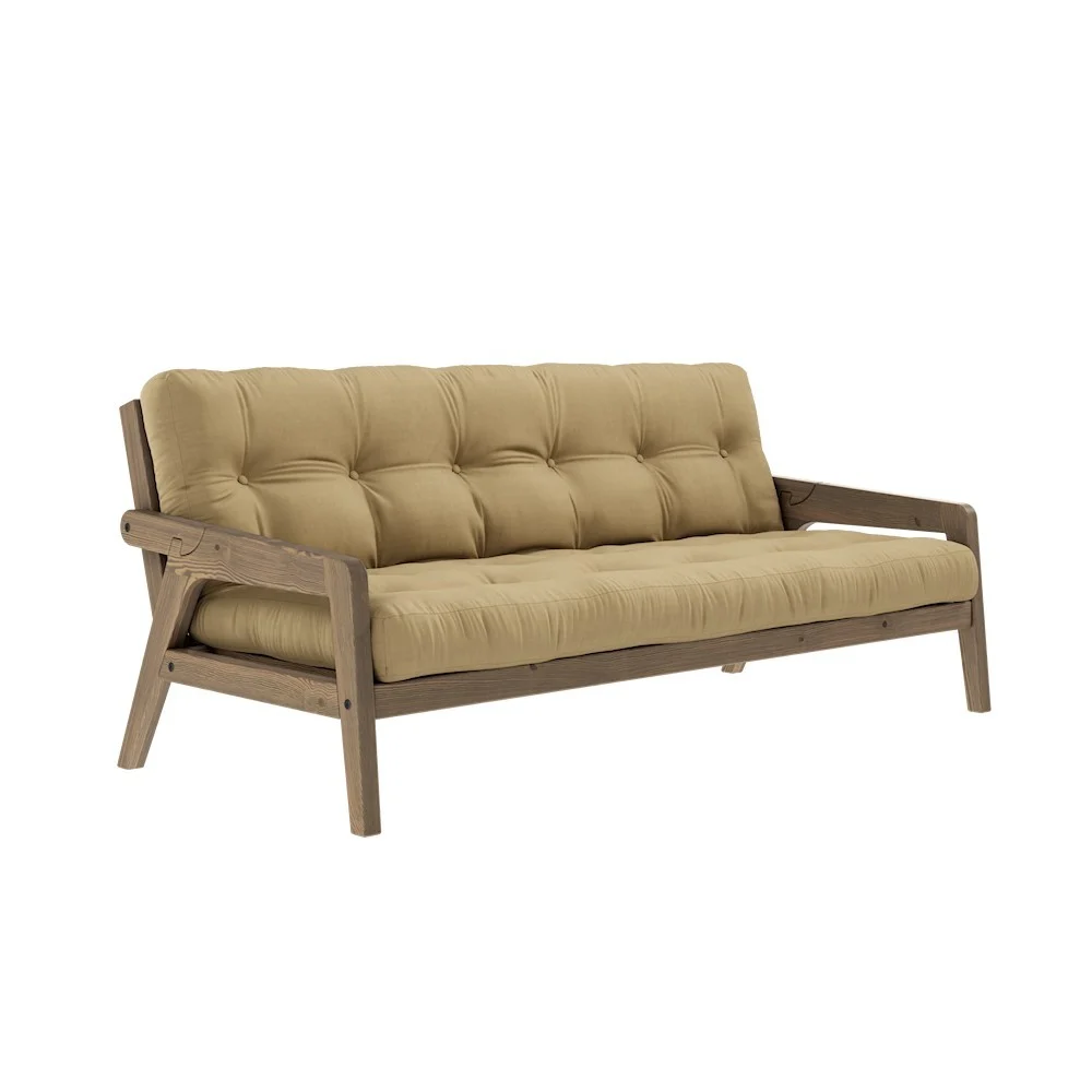 Divano letto 3 posti Grab - 758 Beige Grano