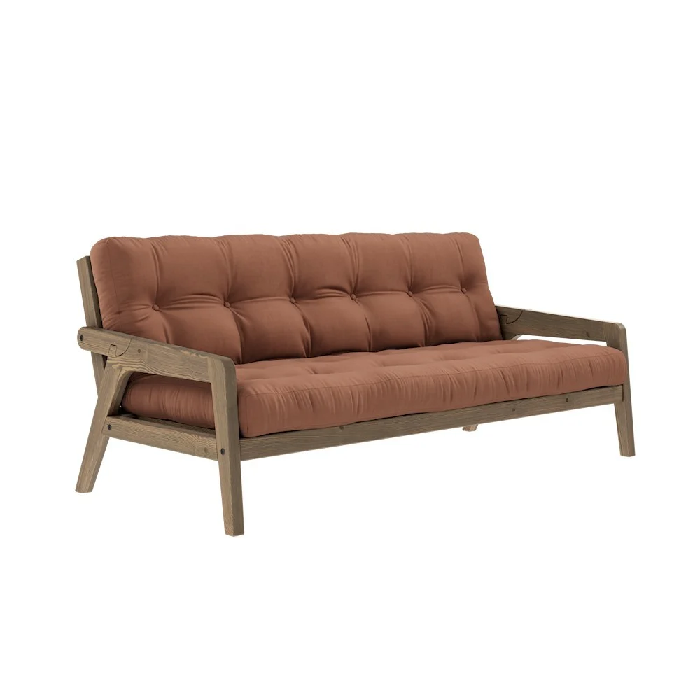 Divano letto 3 posti Grab - 759 Clay Brown